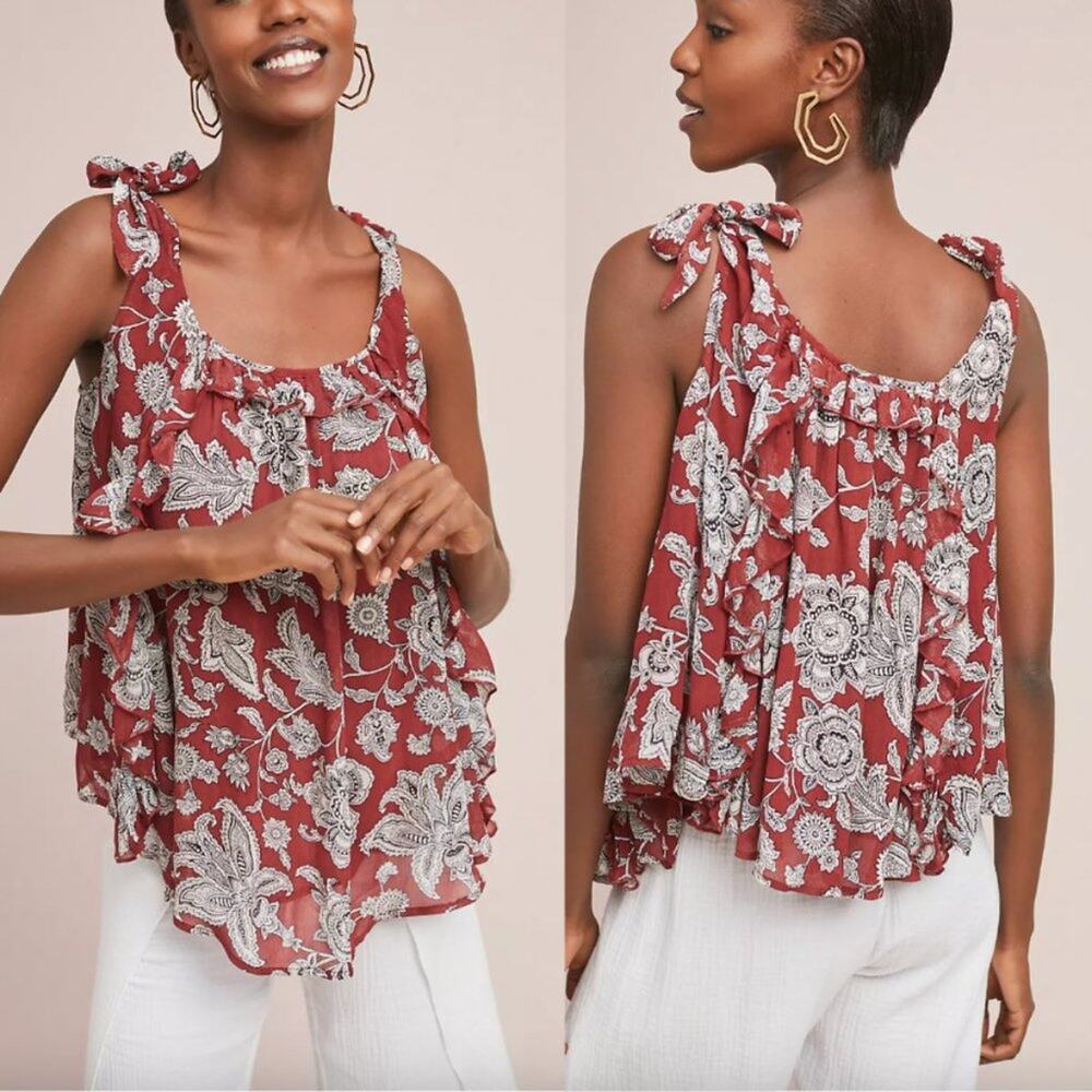 Anthropologie Scotch & Soda Coventry Floral Floral Tank Top